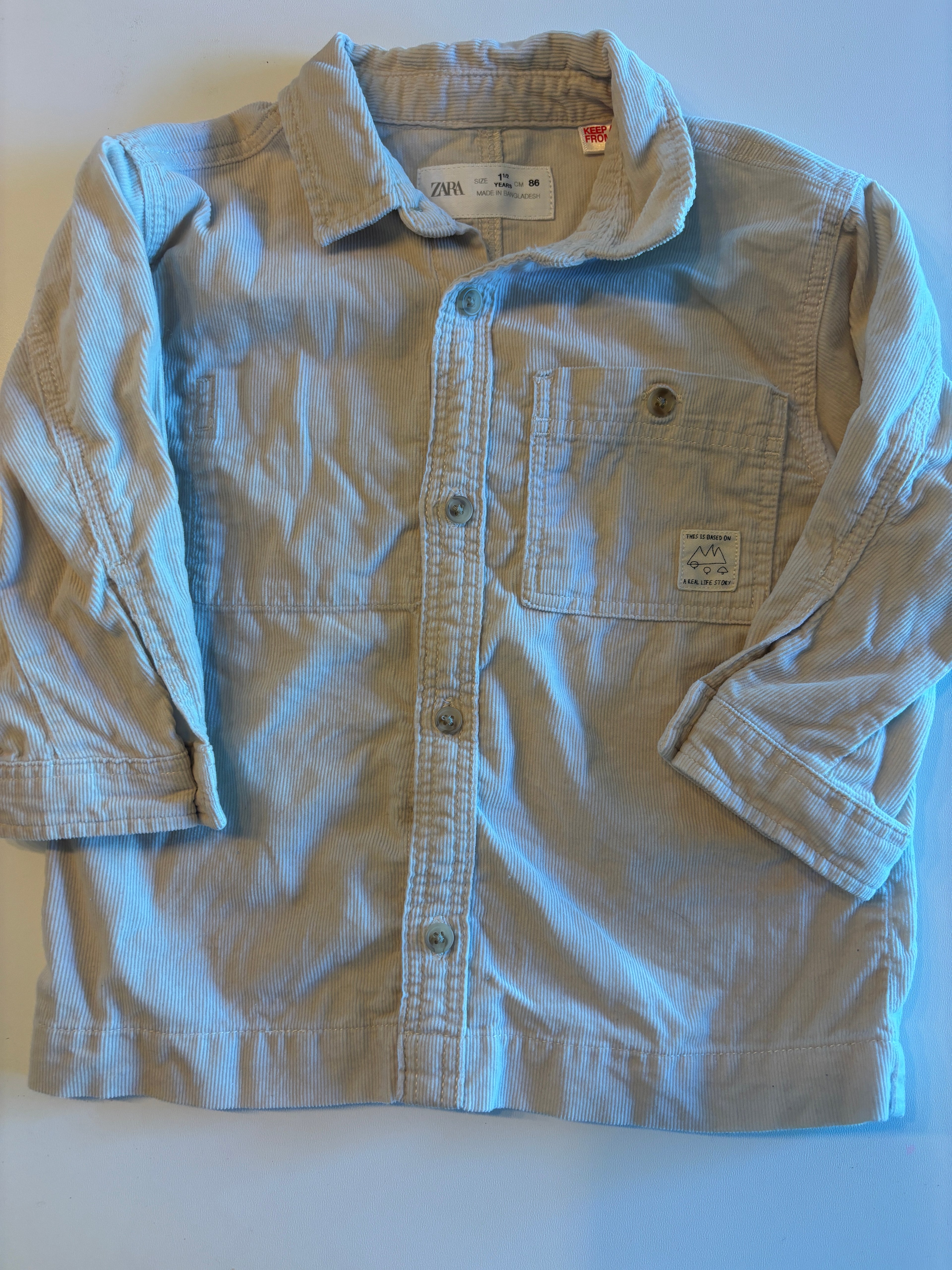 Chemise Zara 1 1/2 ans
